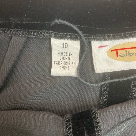 Talbots High Waist Velvet/Silk Blend Pants - Picture 10 of 10